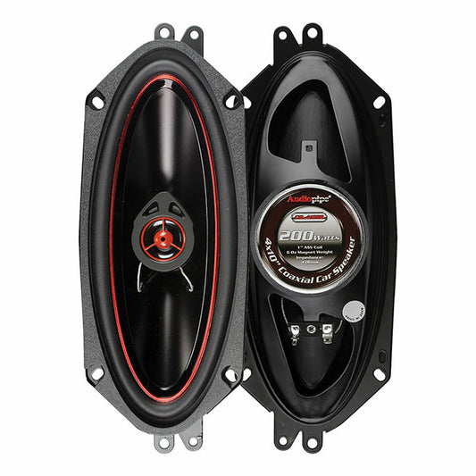 Audiopipe CSL-4102R 4x10 2-way coaxial car speakers pair, front and back