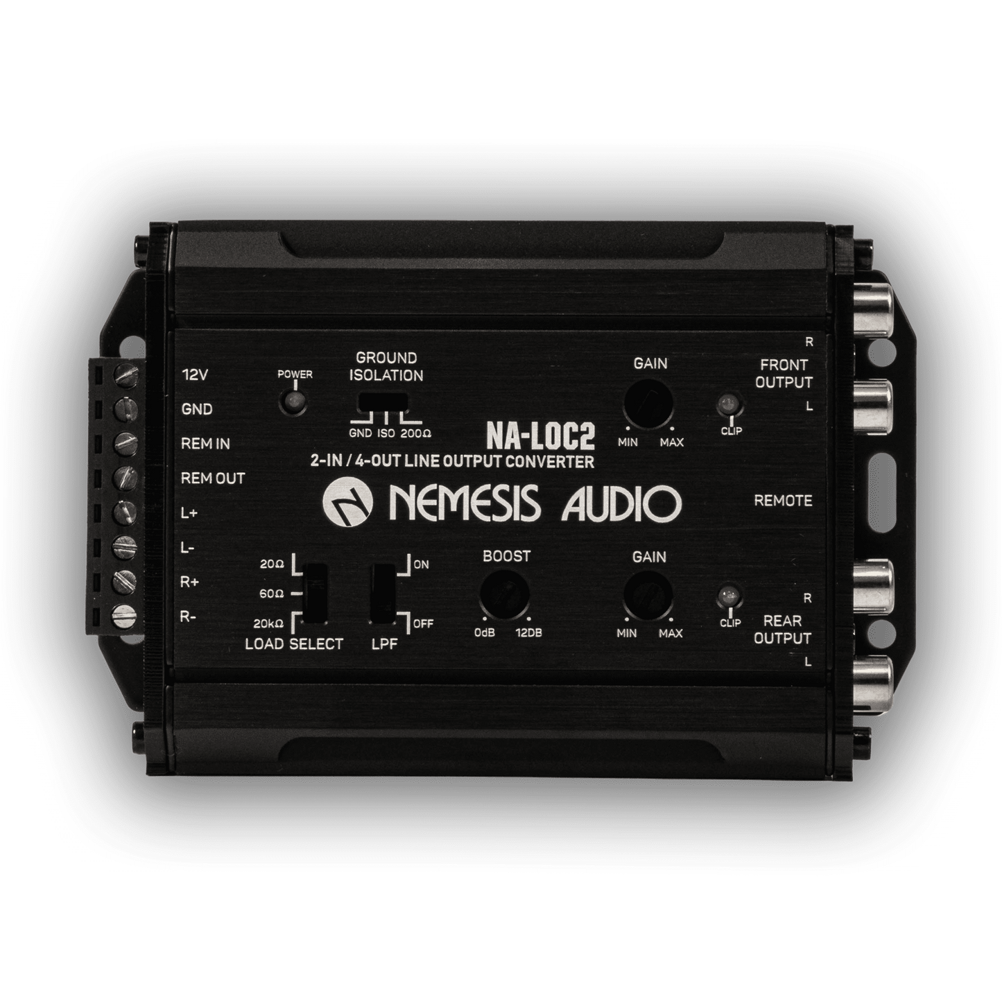Nemesis Audio NA-LOC2 line output converter front view