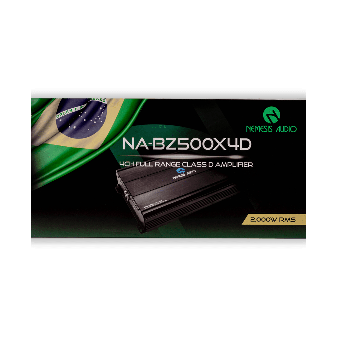 Nemesis Audio NA-BZ500X4D Brazil amplifier retail box front