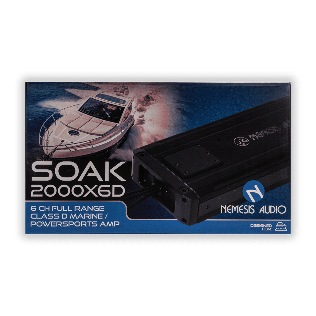 SOAK-2000X6D | 6-Channel Full Range Class D Marine Powersports Amplifier image 4