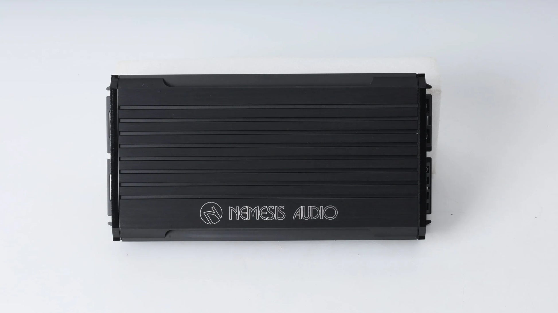 Nemesis Audio MICRO-1600X4 4-channel car audio amplifier side view