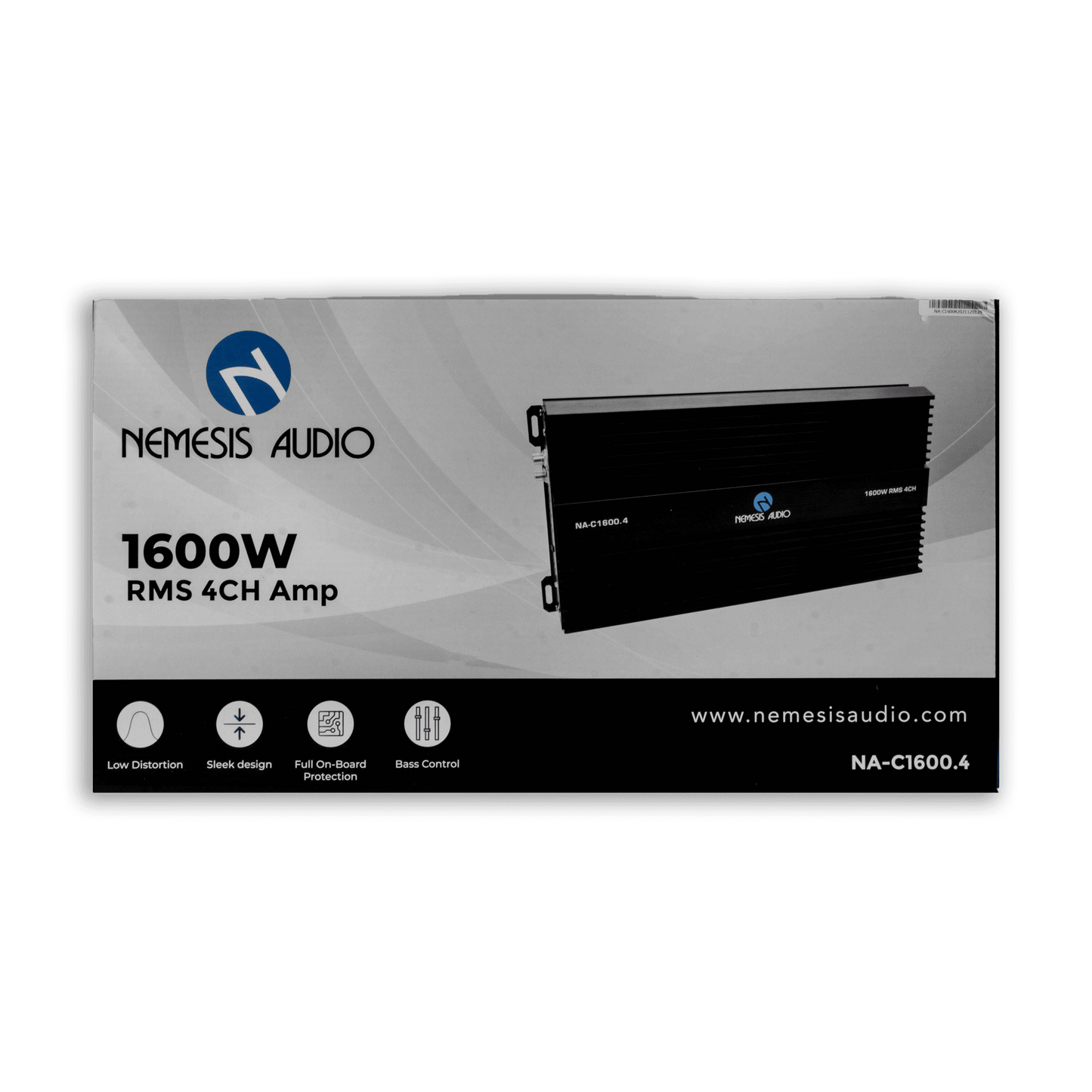 Nemesis Audio NA-C1600.4 amplifier retail box front
