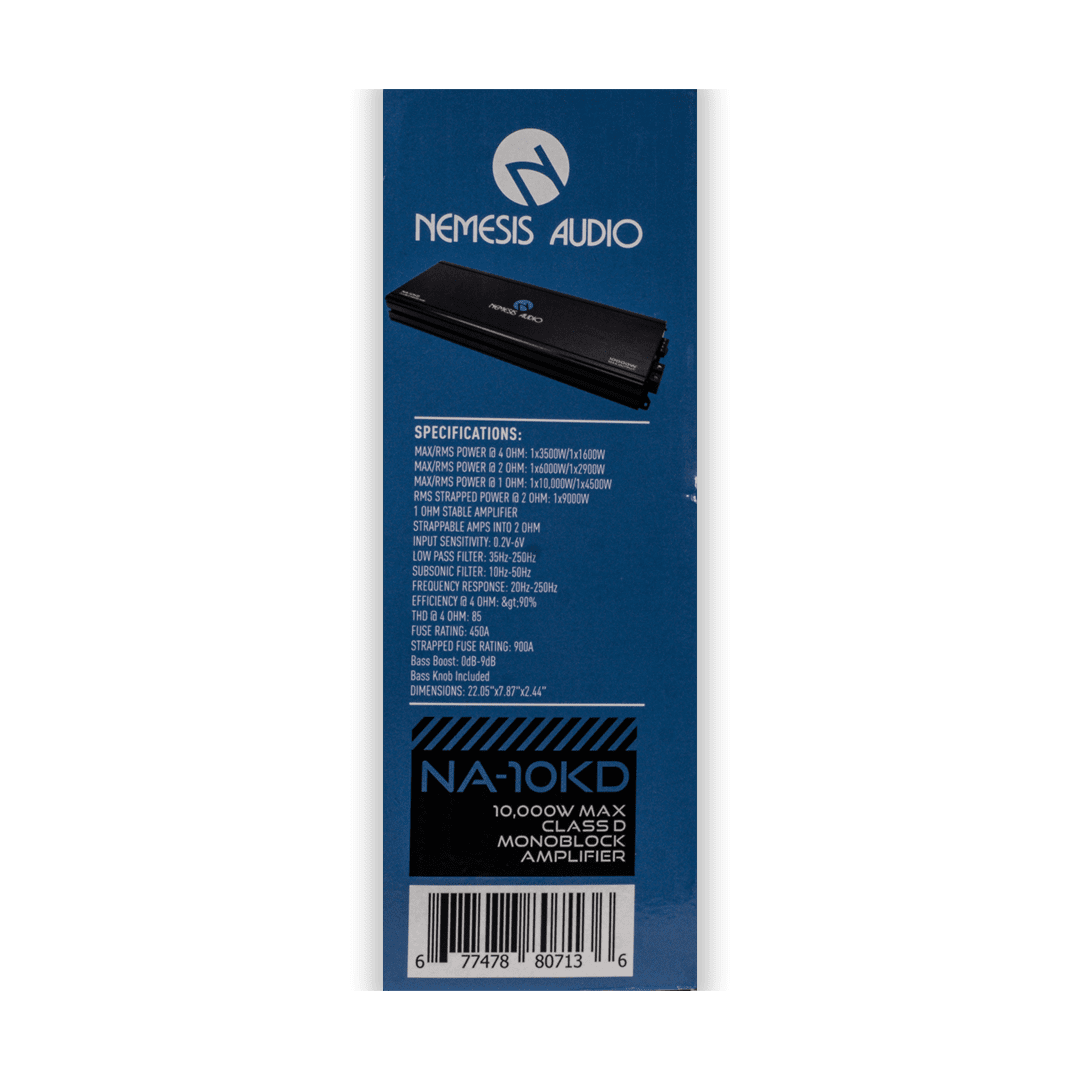 NA-10KD | 10000W Max Power Monoblock Car Audio Stereo Amplifier image 6