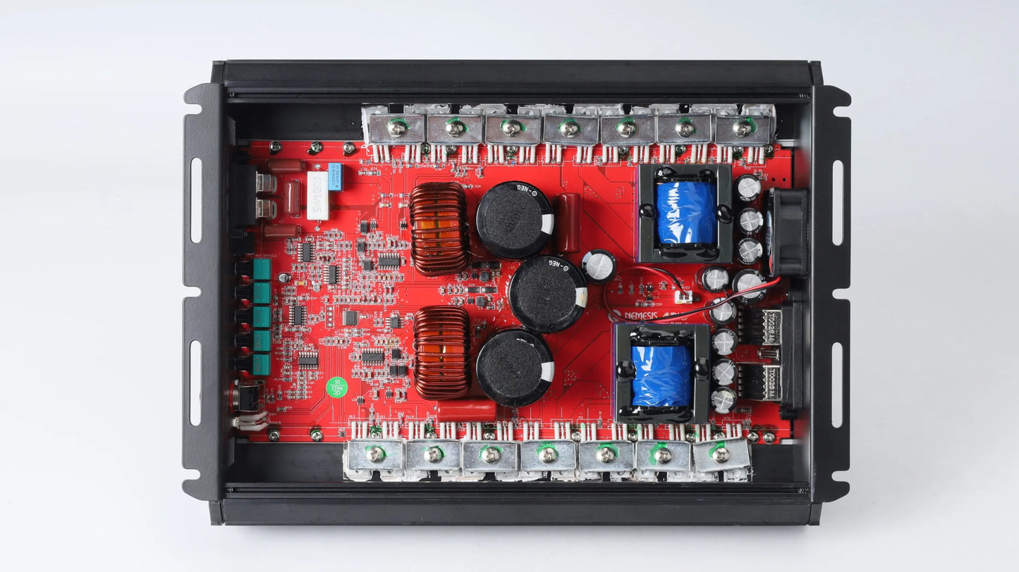 Nemesis Audio NA-FR5KD full range monoblock amplifier terminals