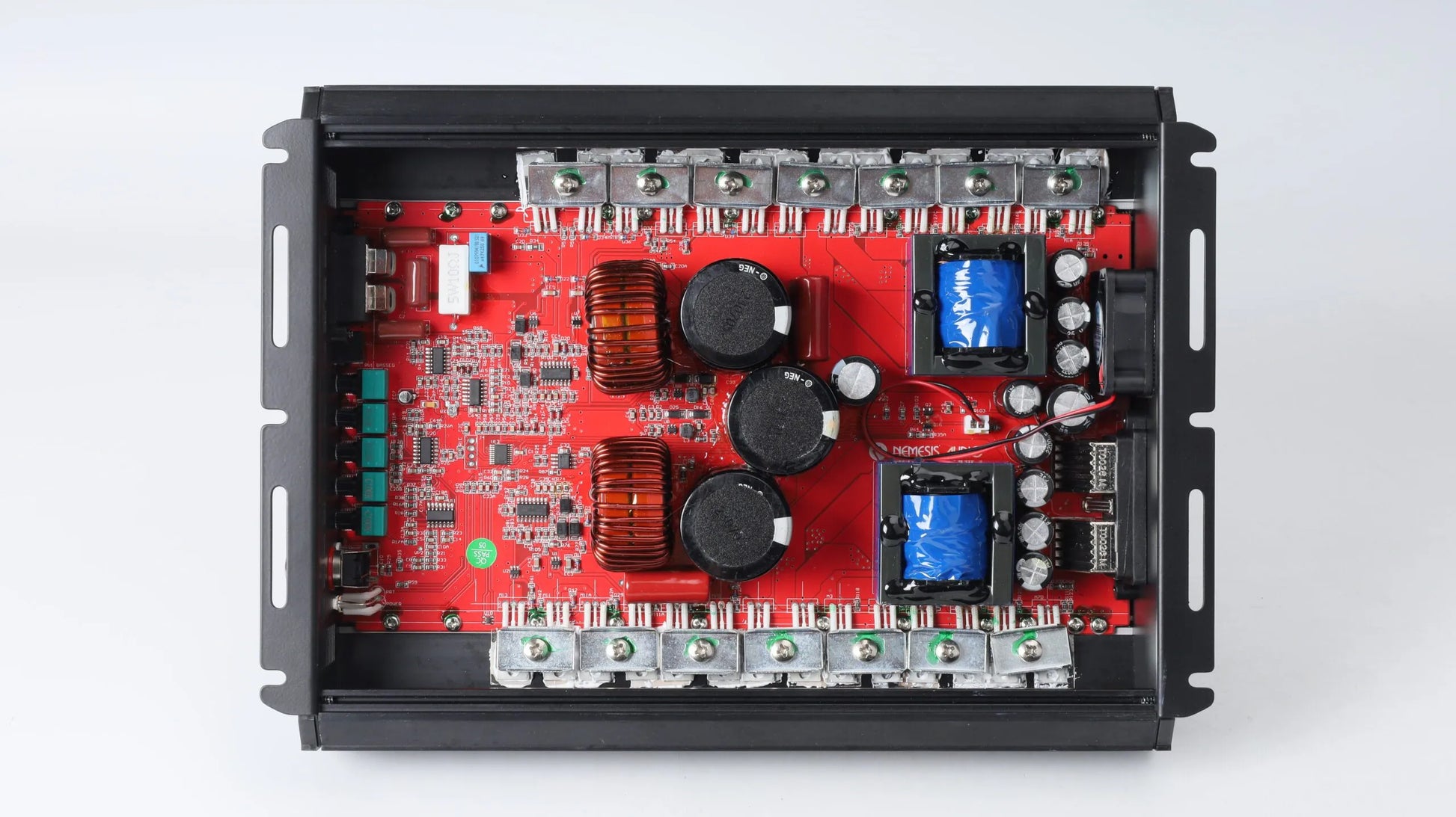 Nemesis Audio NA-FR5KD full range monoblock amplifier terminals