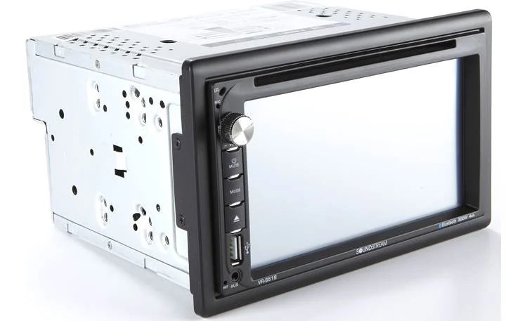 Soundstream VR-651B budget double DIN radio screen detail