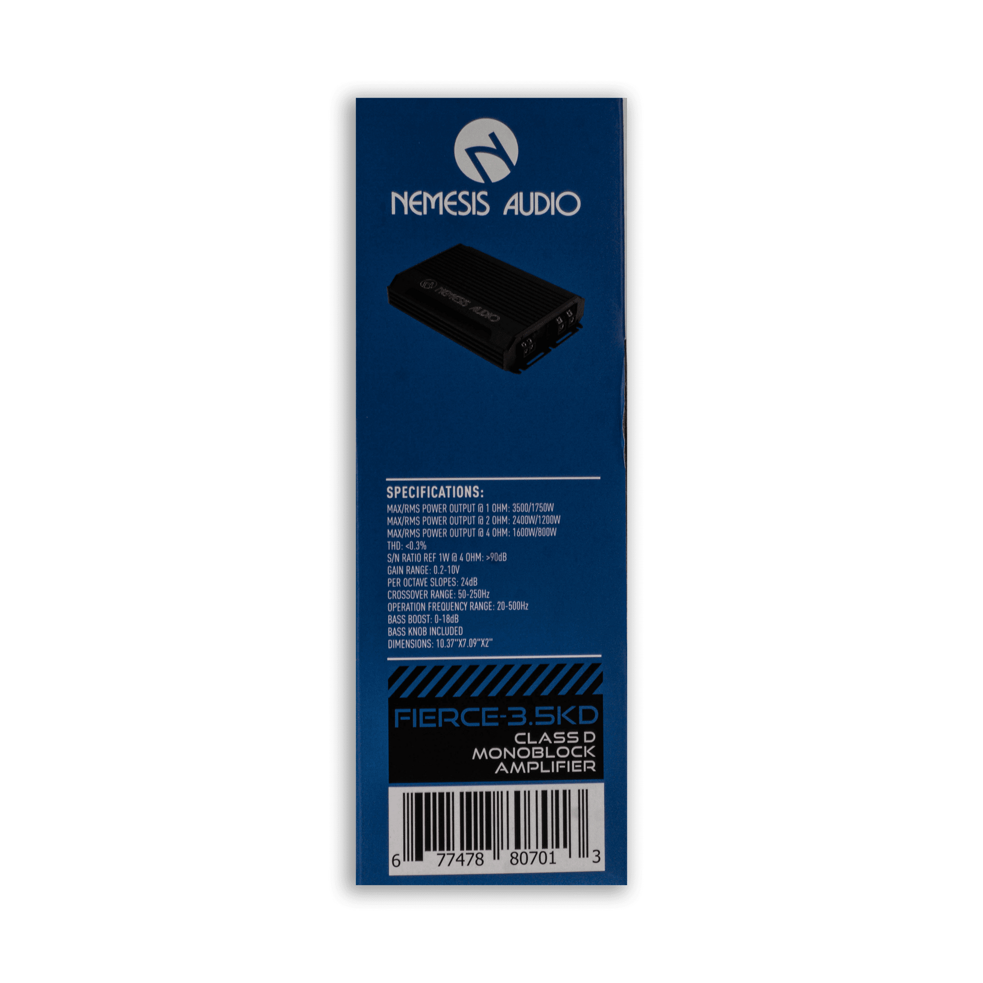 Nemesis Audio amplifier side view