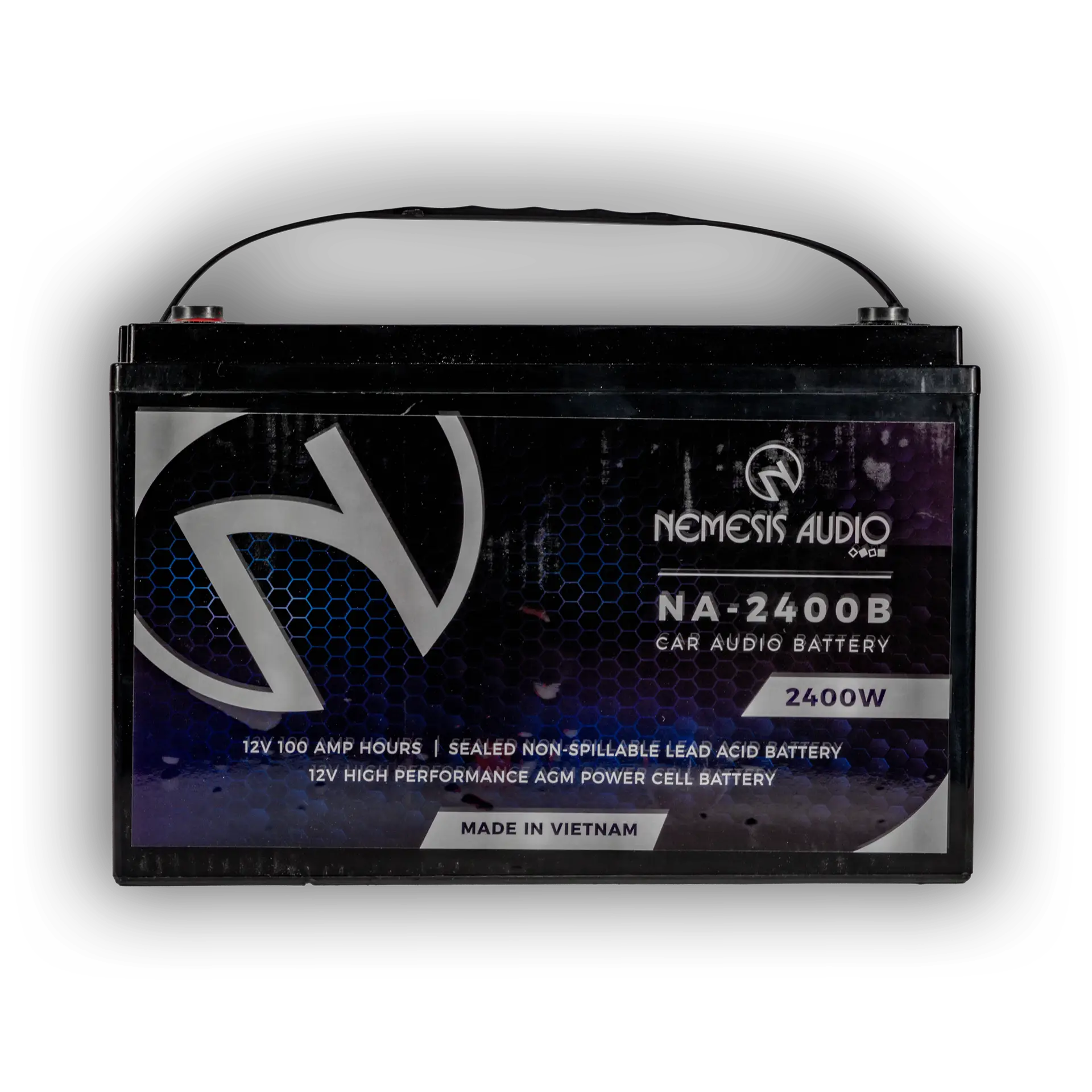 NA-2400B | 2400W Car Audio Battery 12V/100AMP Hours AGM Battery image 0
