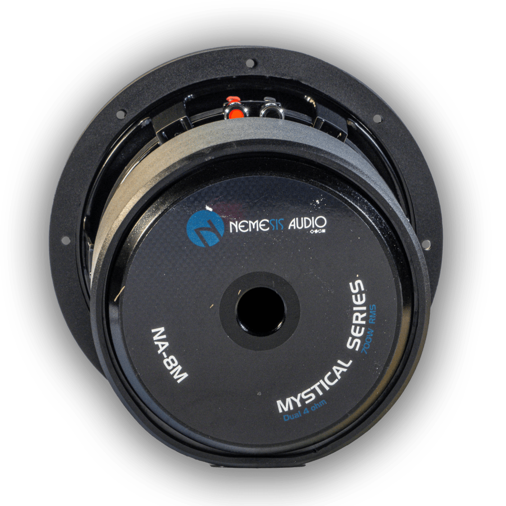 Nemesis Audio NA-8M 8-inch subwoofer rear motor view