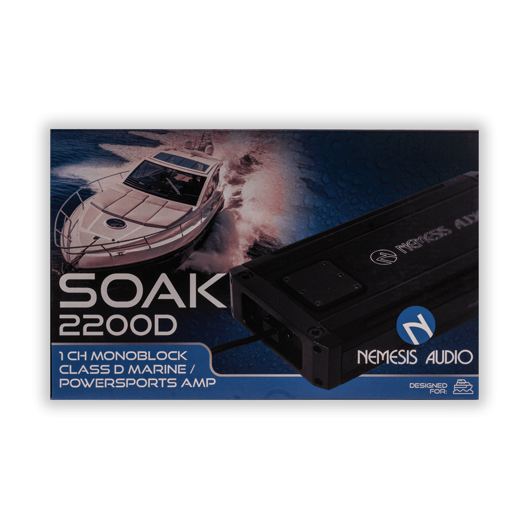 SOAK-2200D | 2200W RMS 1-Channel Monoblock Class D Marine Powersports Amplifier image 4