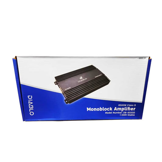 Diablo DB-8500D 1-CH Monoblock 8500W RMS @ 1-Ohm Class-D Car Audio Amplifier image 0