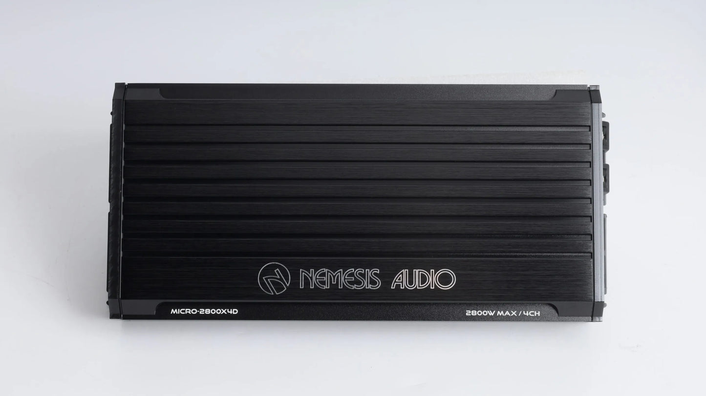 Nemesis MICRO-2800X4D 4-channel amp terminal detail