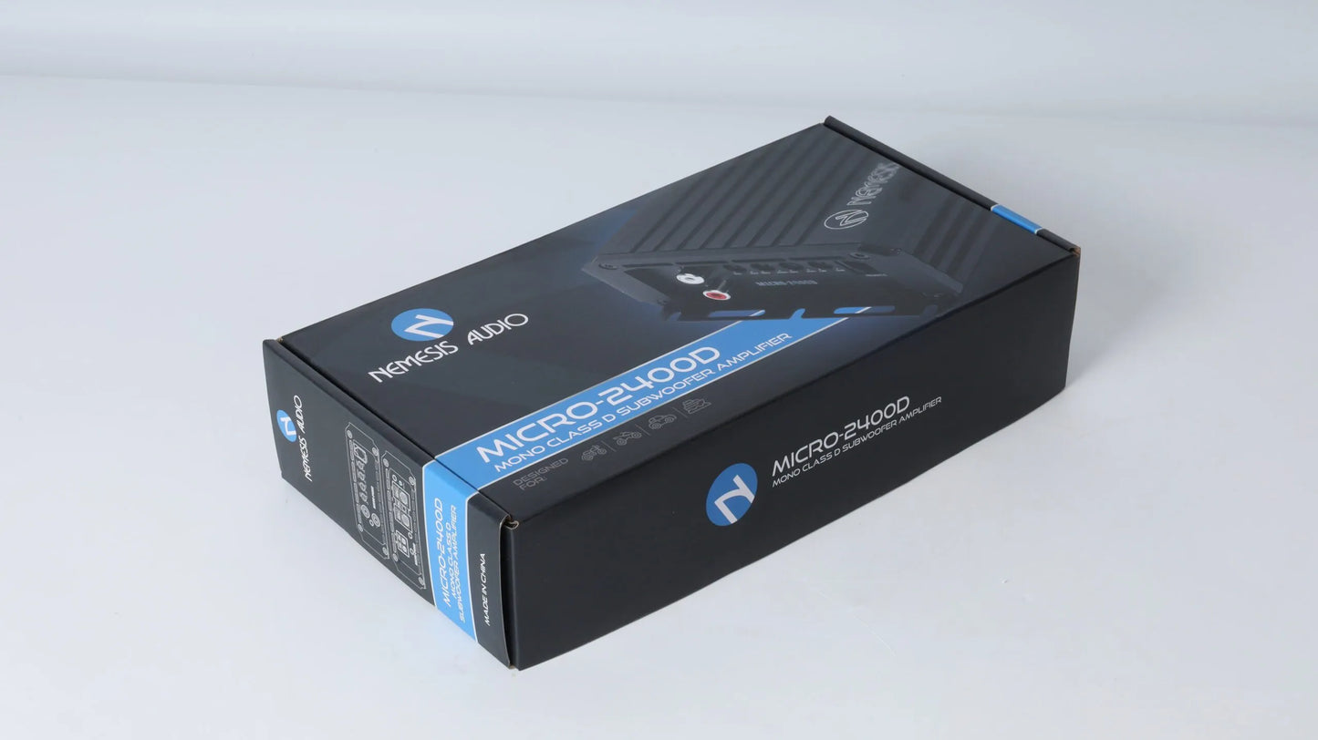 Nemesis Audio MICRO-2400D Class D subwoofer amplifier detail