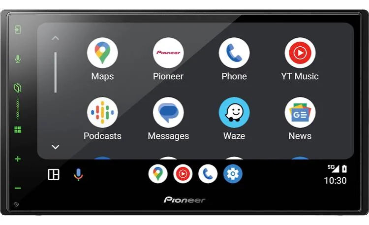 Pioneer DMH-2000NEX touchscreen car stereo angled view