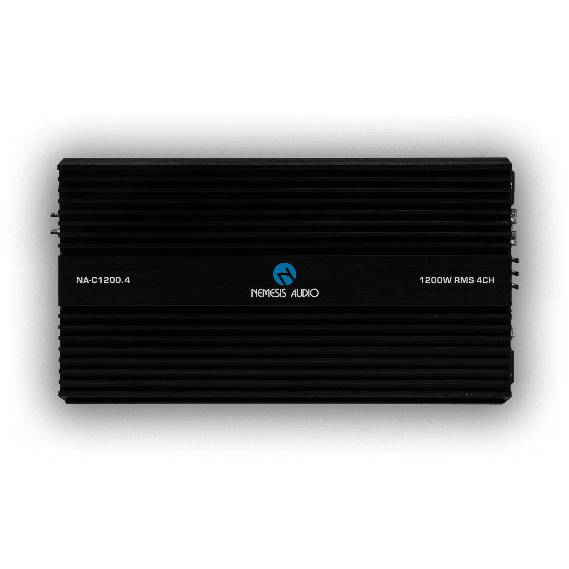 Nemesis Audio NA-C1200.4 high-output speaker amplifier front view