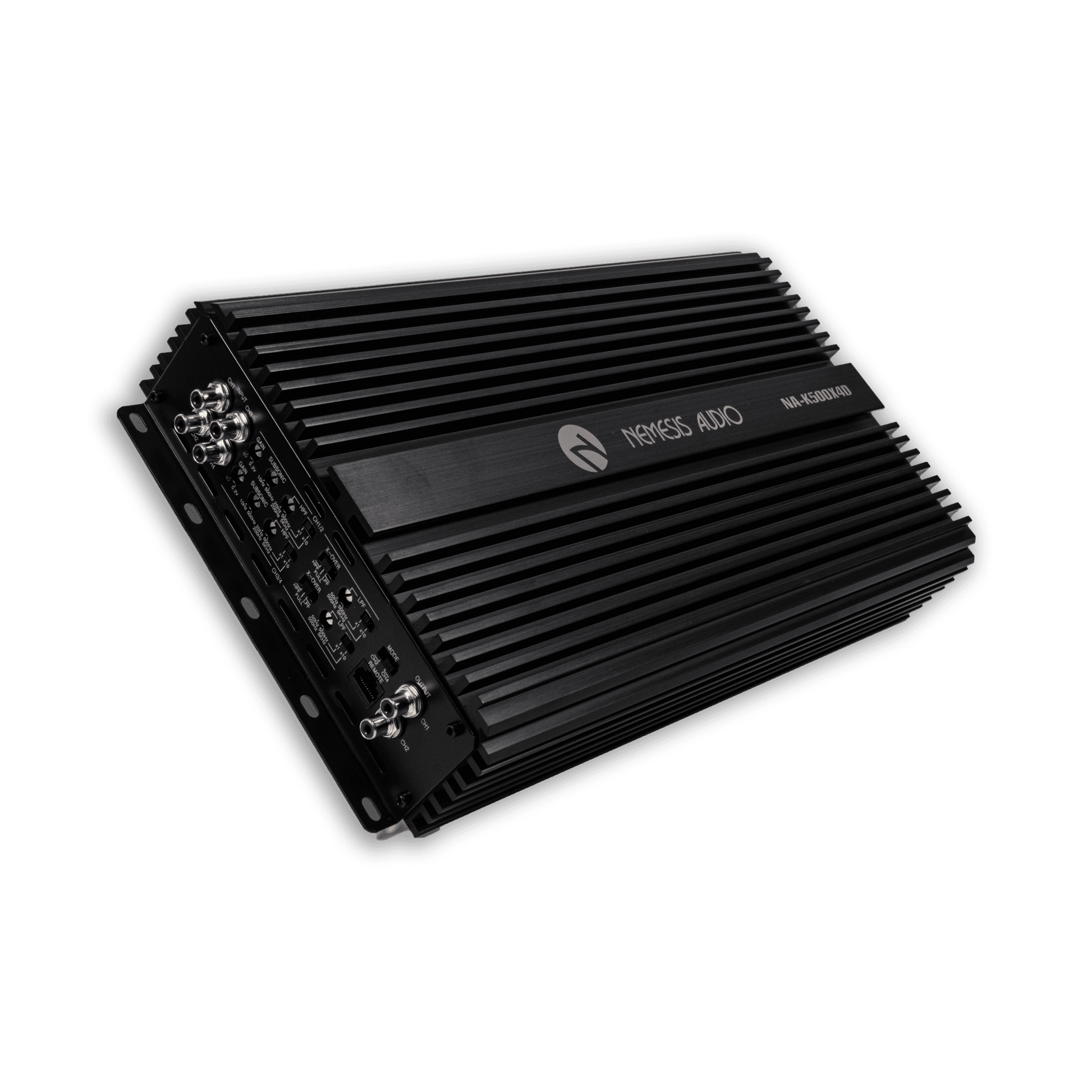Nemesis Audio NA-K500X4D 4-channel amplifier left side connections