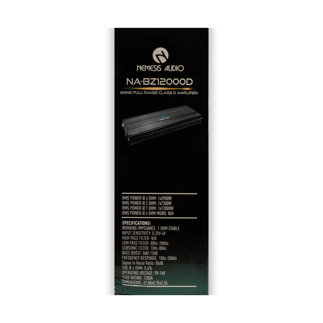 NA-BZ12000D | Class D Monoblock Car Amplifier 12000 Watts @ 1-Ohm image 6