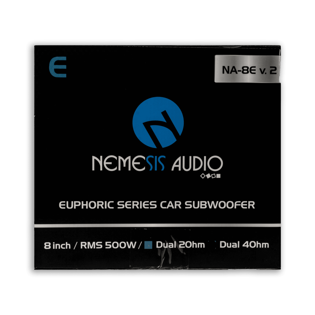 Nemesis NA-8E v2 8 inch subwoofer box front