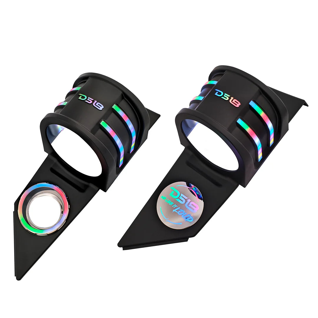 DS18 SLG-HD6V2 front-facing RGB speaker pod lighting colors