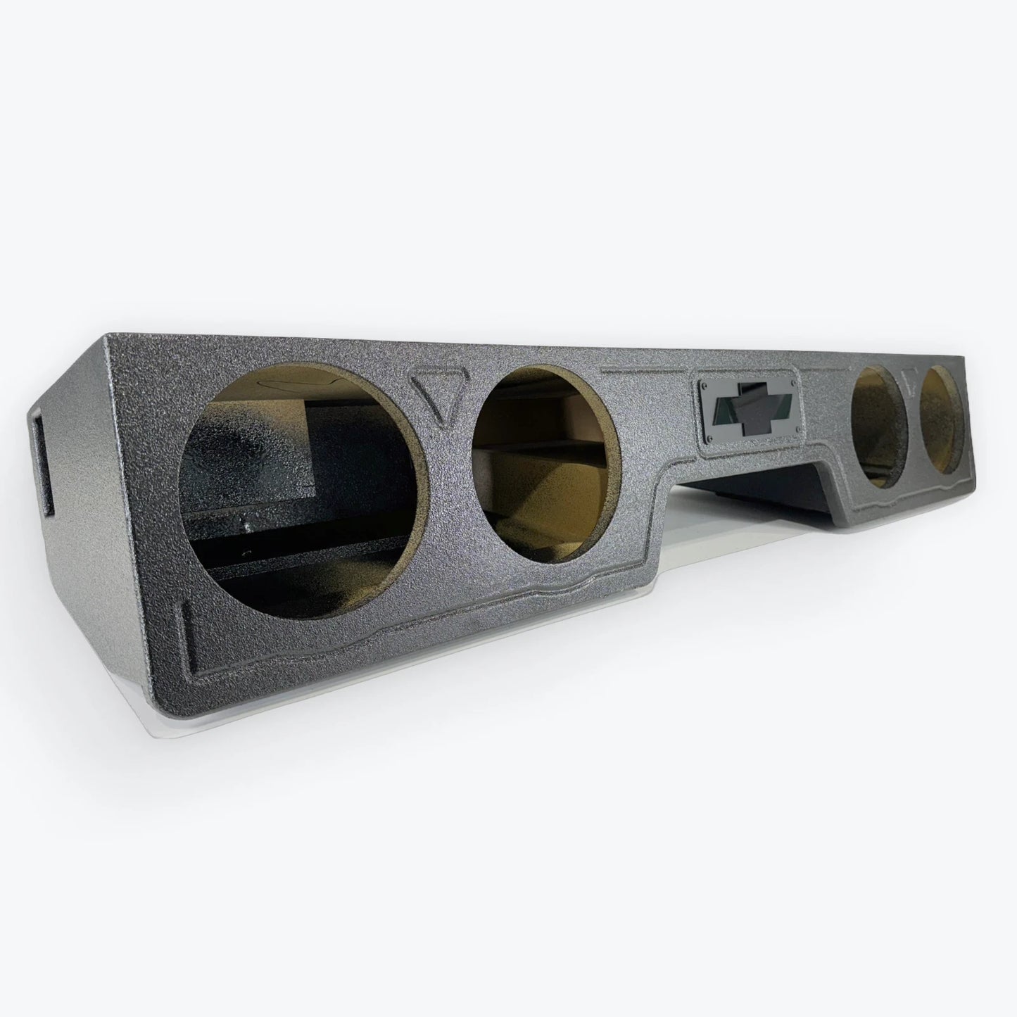 SSBOXES Chevy Silverado GMC Sierra 2500 3500 Extended Cab quad 8-inch front-fire ported subwoofer box