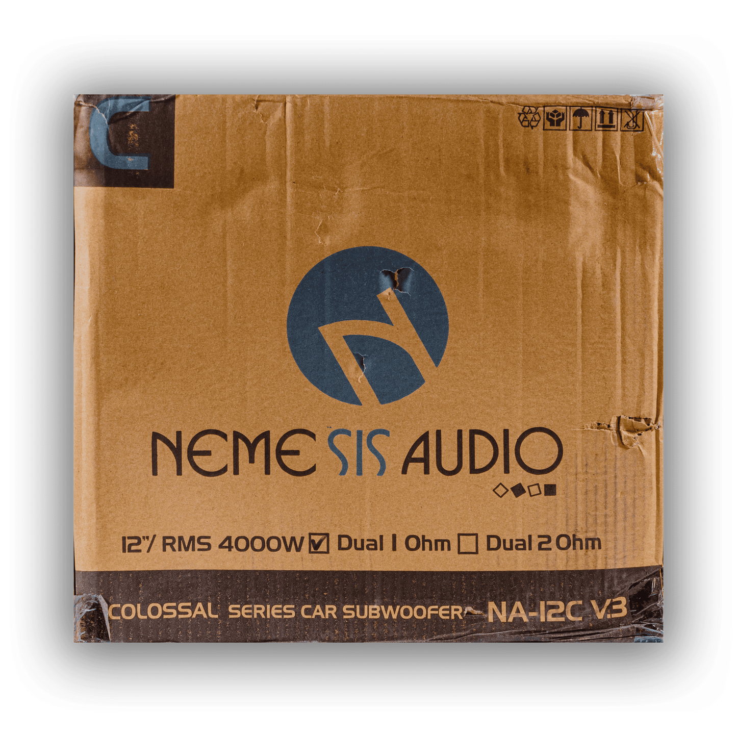 Nemesis Audio NA-12C V.3 12-inch competition subwoofer box front
