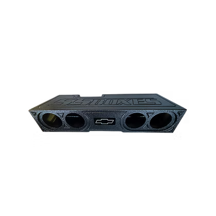 Quad 8" Subwoofer Box Enclosure - CHEVY SILVERADO/GMC SIERRA CREW CAB 14 & UP PORTED image 0