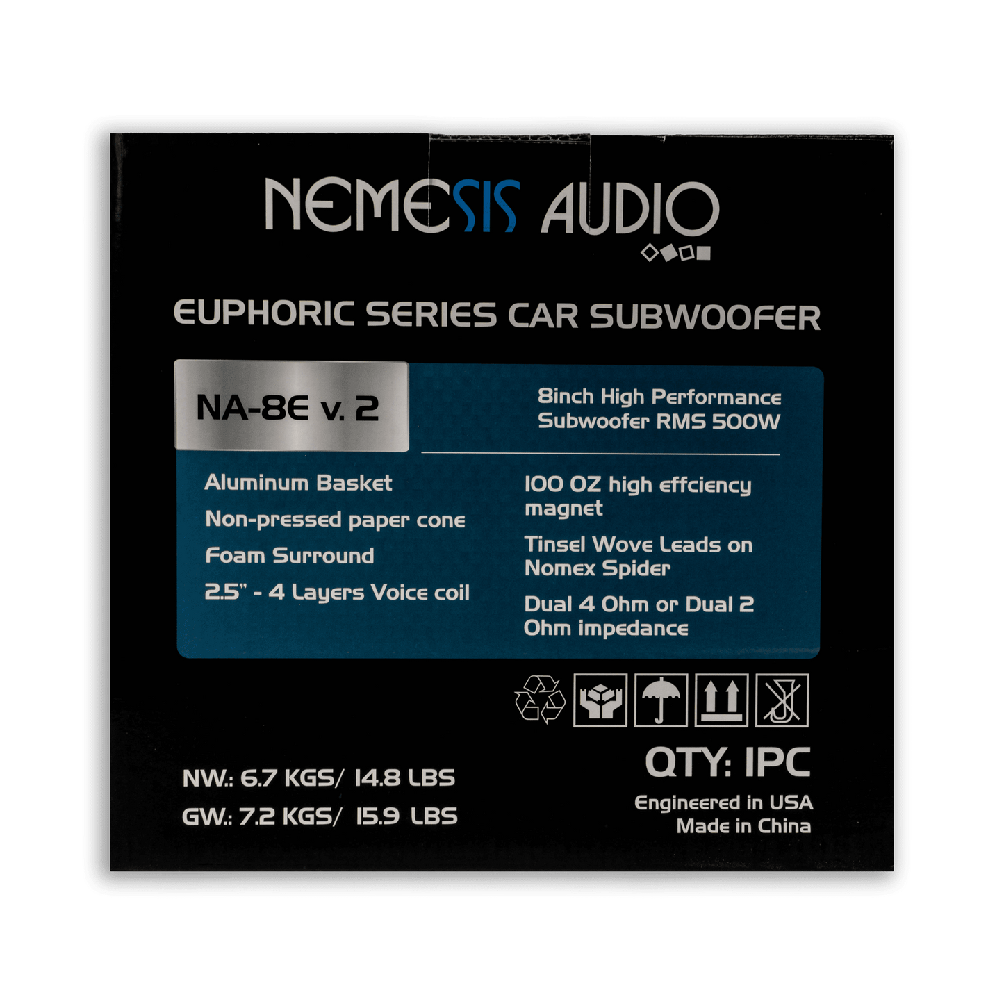 Nemesis Truck Bass Package – 2X8” 500W RMS Bass Nemesis Audio System – Chevrolet Silverado/GMC Sierra/Dodge RAM/Ford F150 F250 F350/Tundra Tacoma image 5