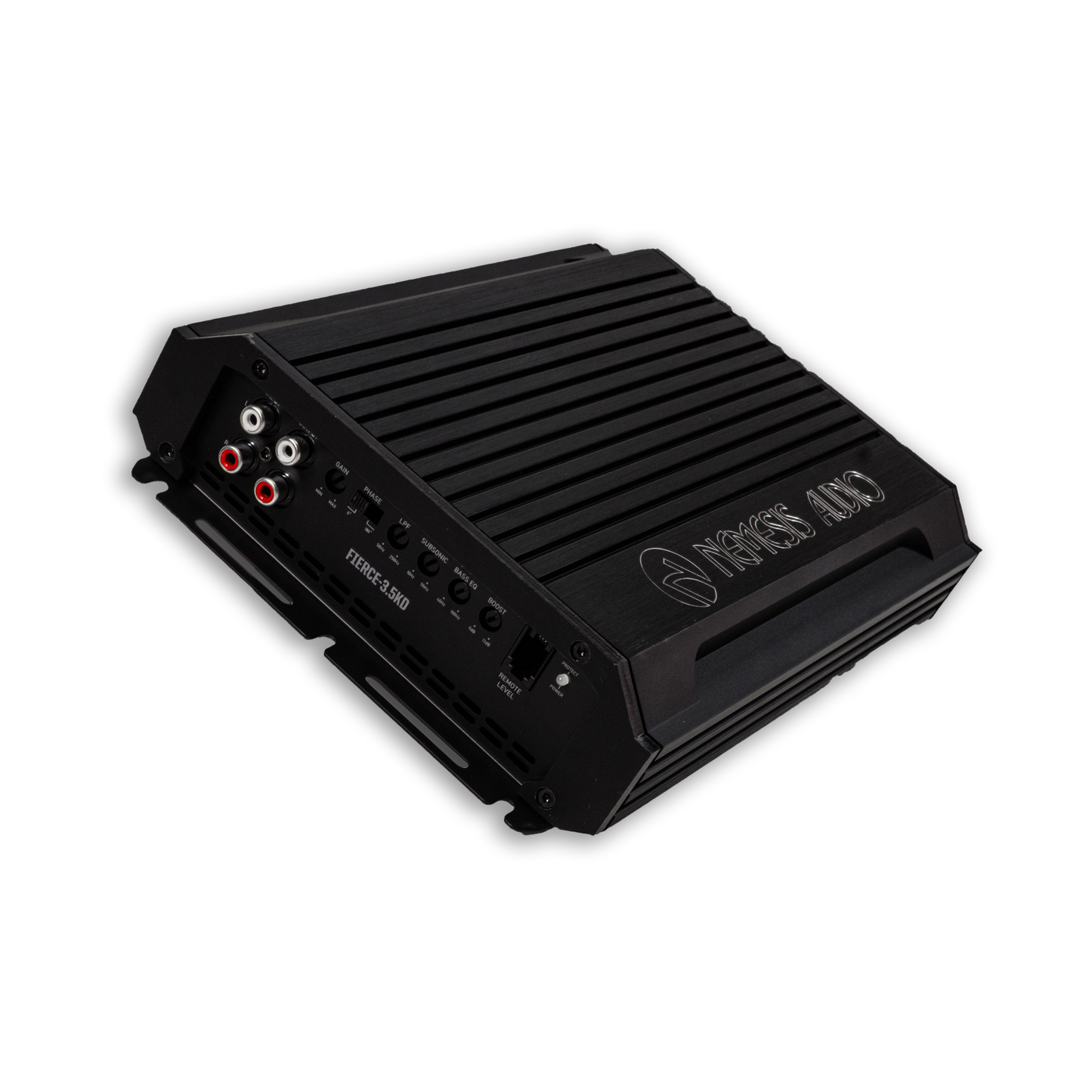 Nemesis Audio FIERCE-3.5KD Class-D subwoofer amplifier left view