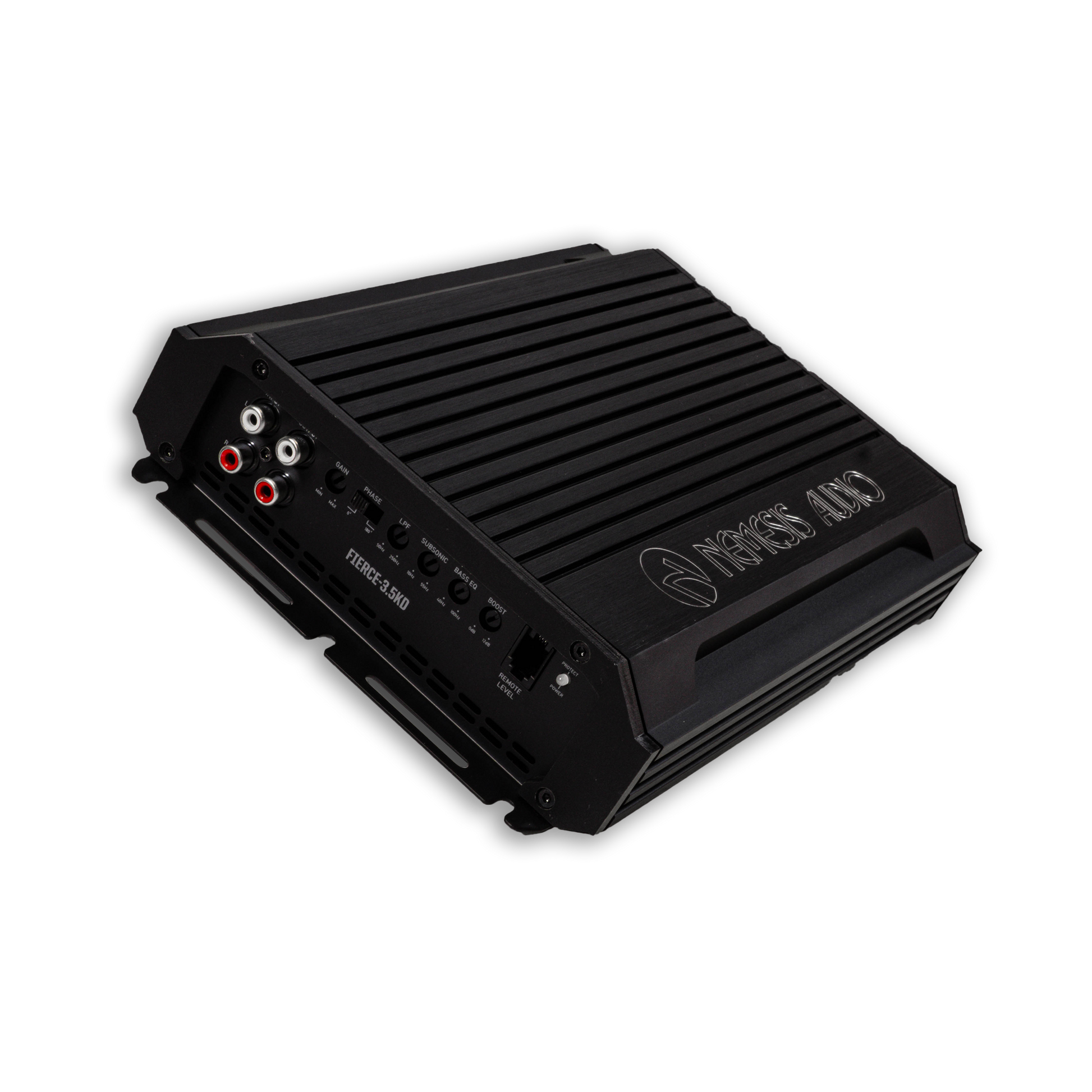 Nemesis Audio FIERCE-3.5KD Class-D subwoofer amplifier left view
