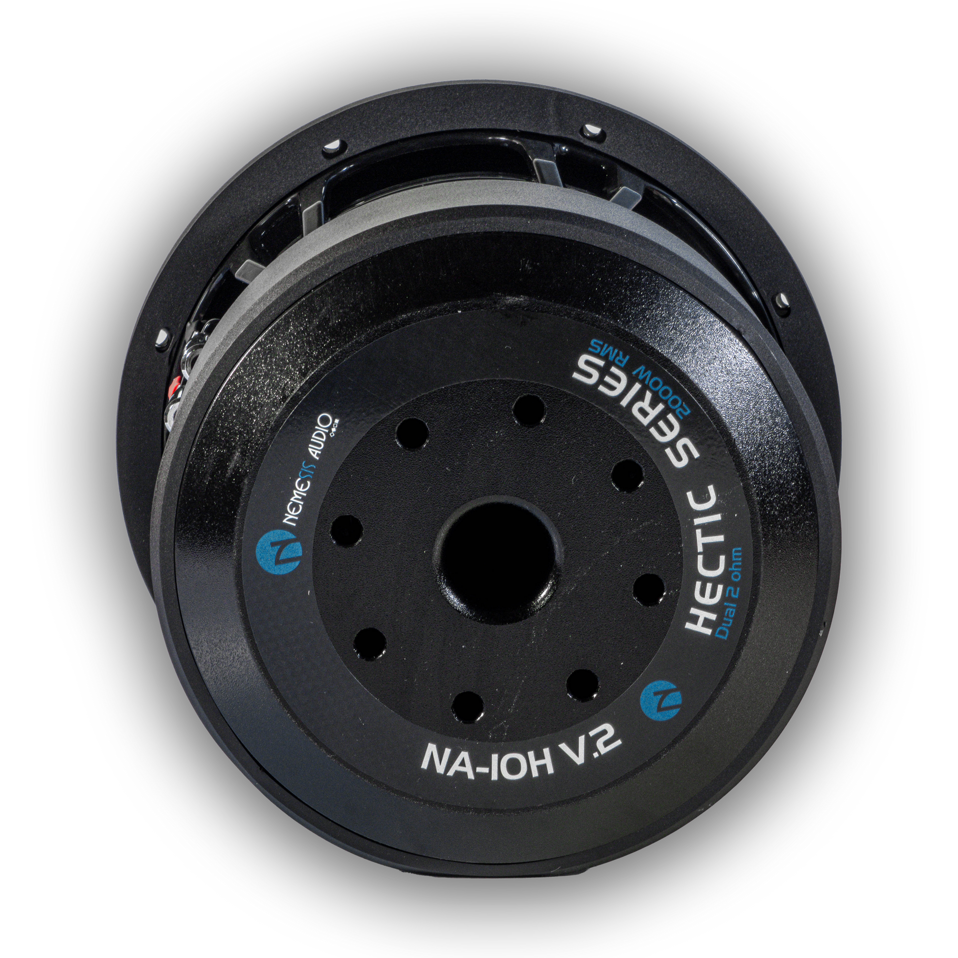 Nemesis Audio NA-10H V.2 10-inch subwoofer rear motor view