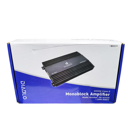 Diablo DB-6000D Monoblock 6000W Max 1-Ohm Stable Class-D Car Audio Amplifier image 0