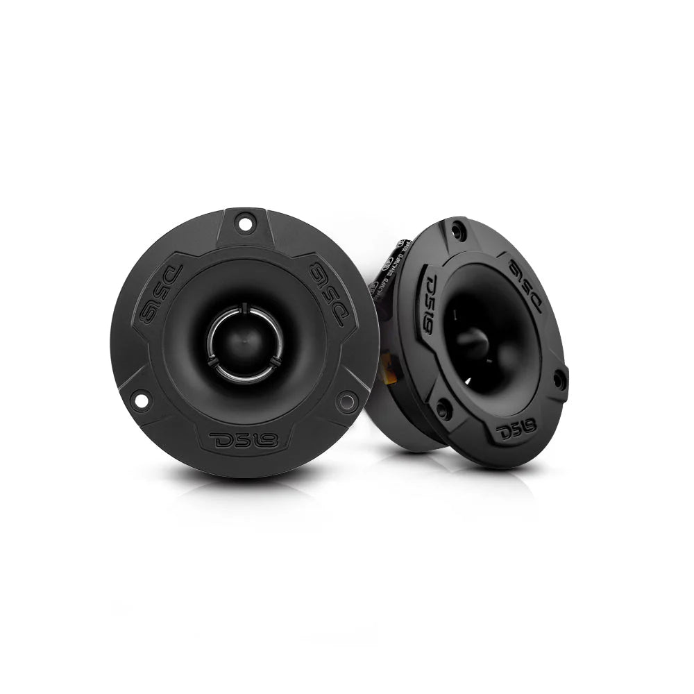 DS18 PRO-TWX1/BK black 3.8-inch 120W RMS super tweeters pair profile view