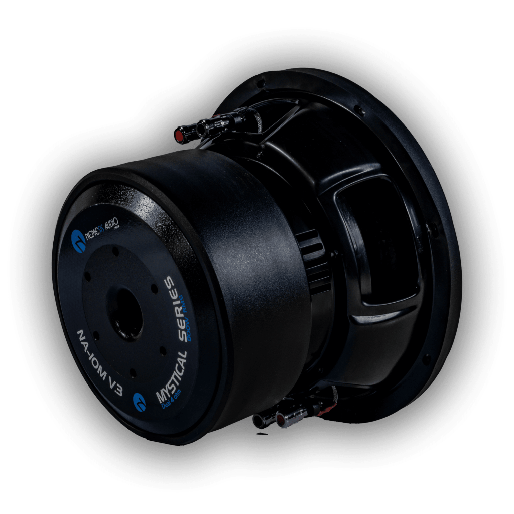 Nemesis Audio NA-10M V.3 D4 10-inch subwoofer left side view