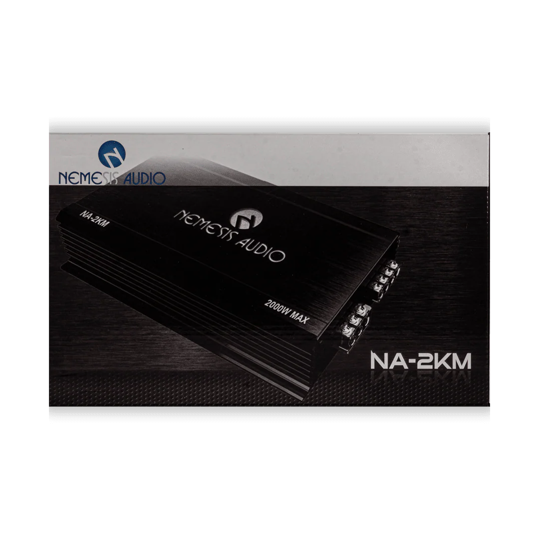 Nemesis Audio NA-2KM amplifier retail box included with RAM 2x8 bass package