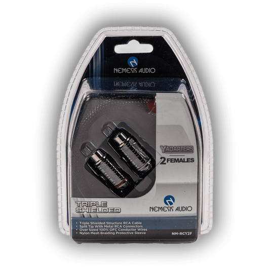 NM-RCY2F | RCA Interconnect Cables Triple Shielded Series Y Adapter 2 Females image 0