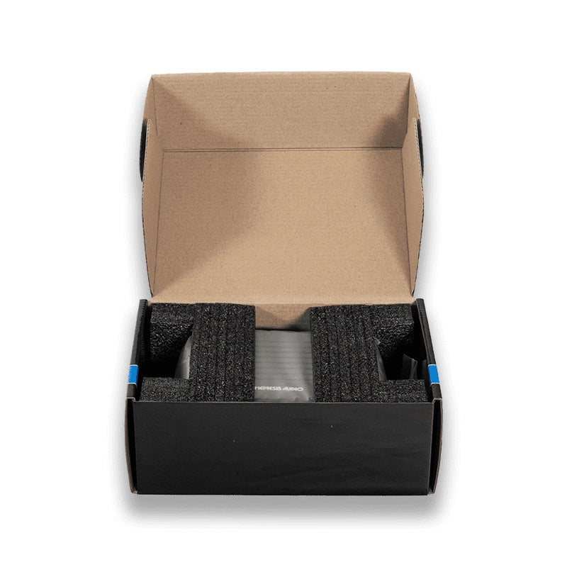 Nemesis FR-M800.4D car audio speaker amplifier close-up
