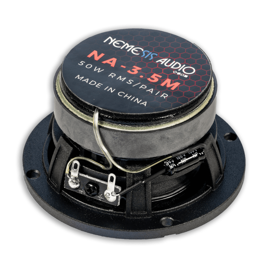 Nemesis Audio NA-3.5M 3.5-inch dash speaker side profile