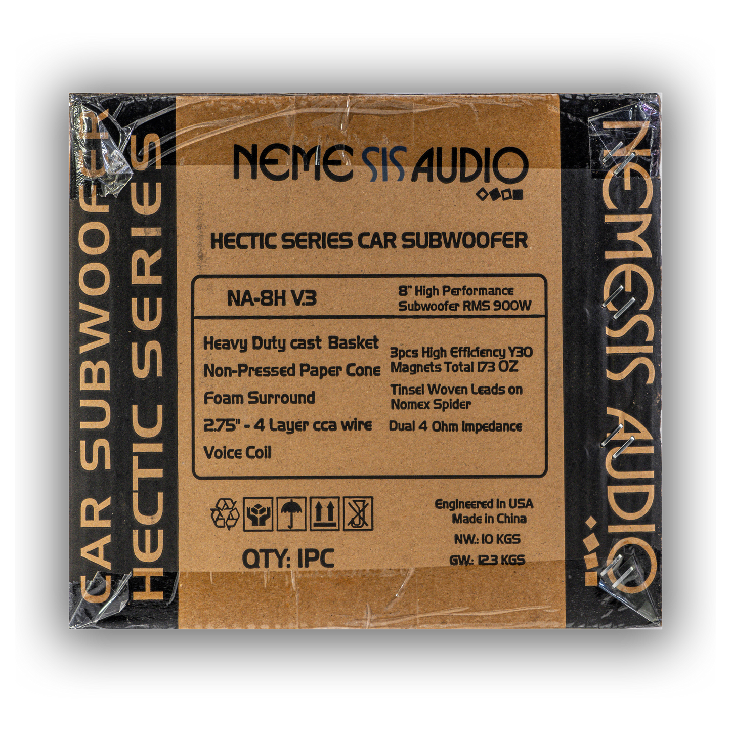 Nemesis Audio NA-8E V.3 | 8″ High Performance 650W RMS Dual Voice Coil Euphoric Series Car Subwoofer image 5