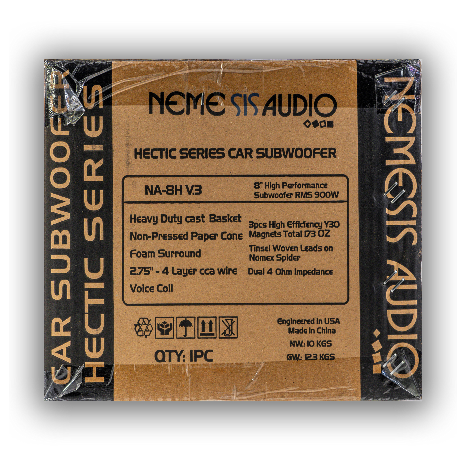 Nemesis Audio NA-8E V.3 | 8″ High Performance 650W RMS Dual Voice Coil Euphoric Series Car Subwoofer image 5