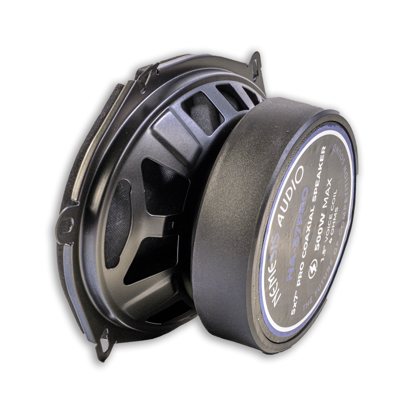Nemesis NA-57PRO pro coaxial door speaker side angle