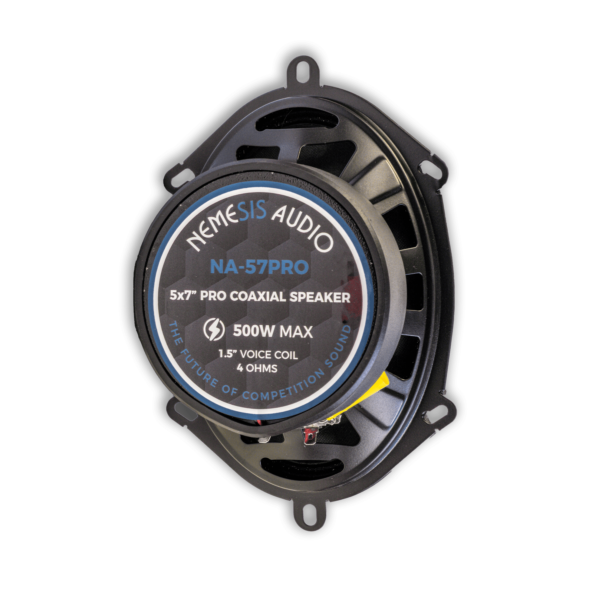 Nemesis Audio NA-57PRO 4 ohm 5x7 coaxial speaker rear magnet view