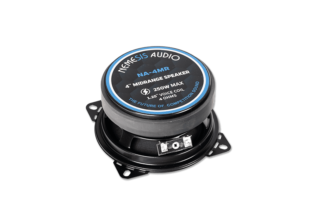 Nemesis Audio NA-4MR 125W RMS speaker side angle