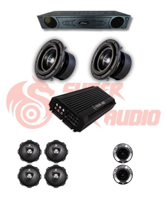 Nemesis Audio 5-Channel Full Truck Audio Package – 2X8" Subwoofers + Speakers/Tweeters image 0