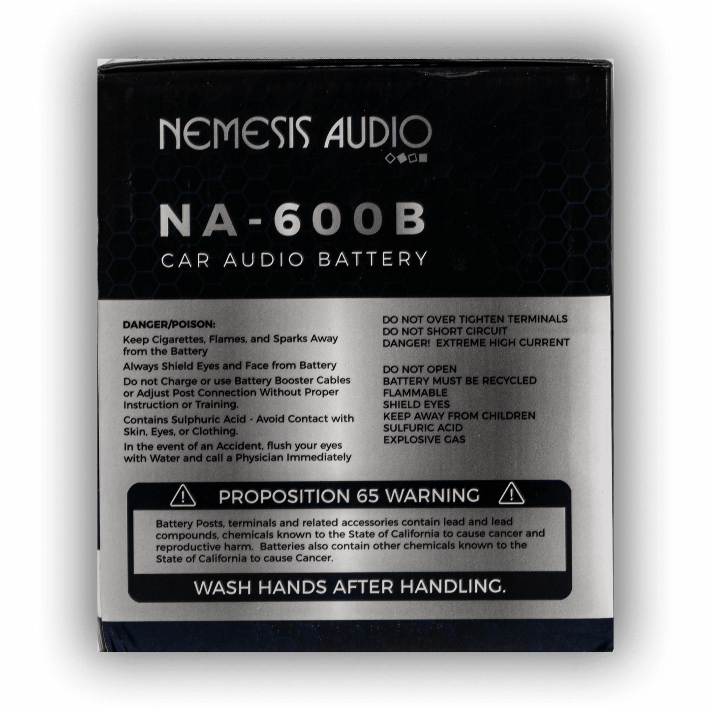 Nemesis Audio NA-600B 20Ah amplifier power support battery