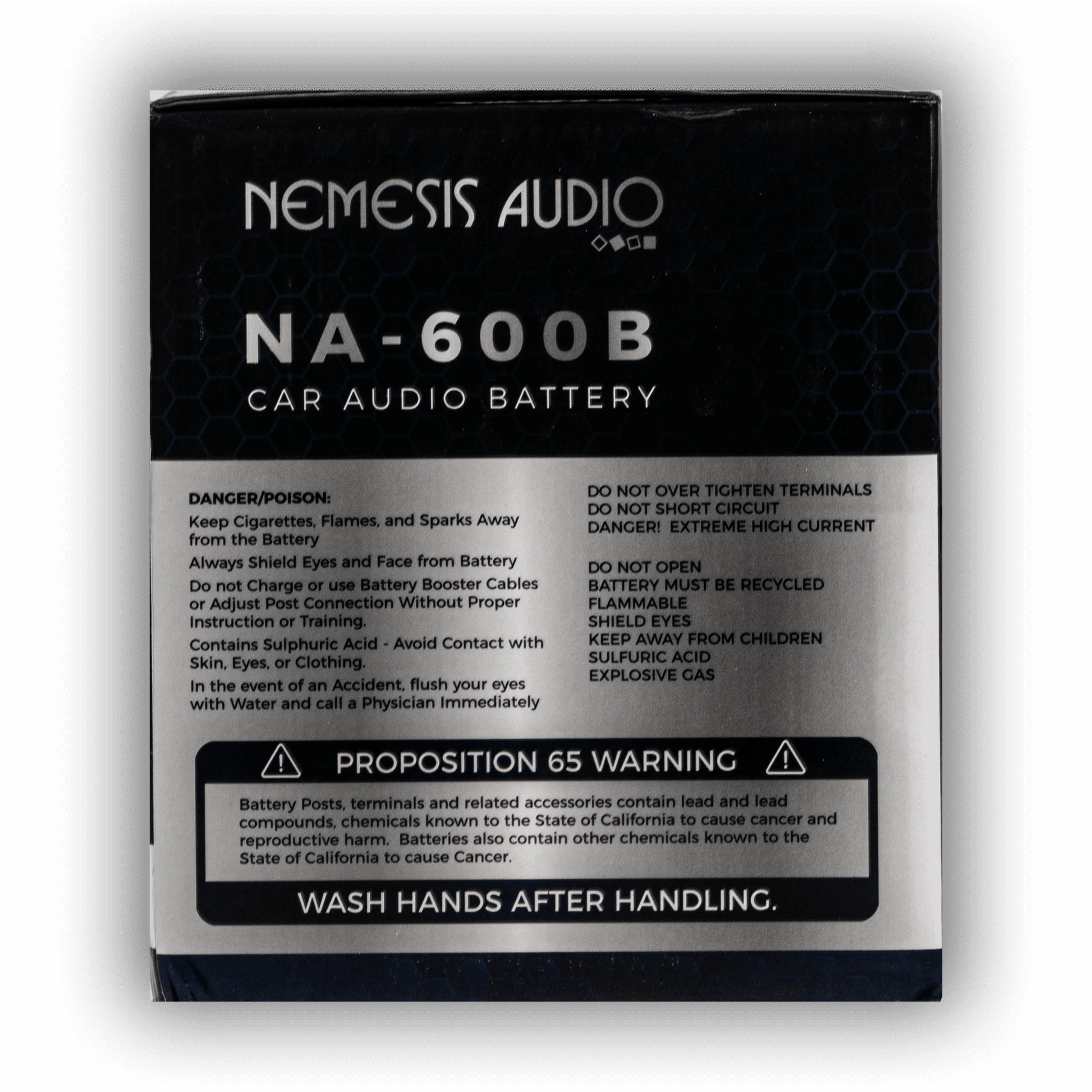 Nemesis Audio NA-600B 20Ah amplifier power support battery