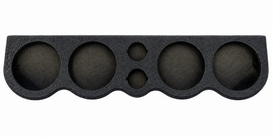 Headliner roof rack for 4 8-inch speakers and 2 3.8-inch tweeters