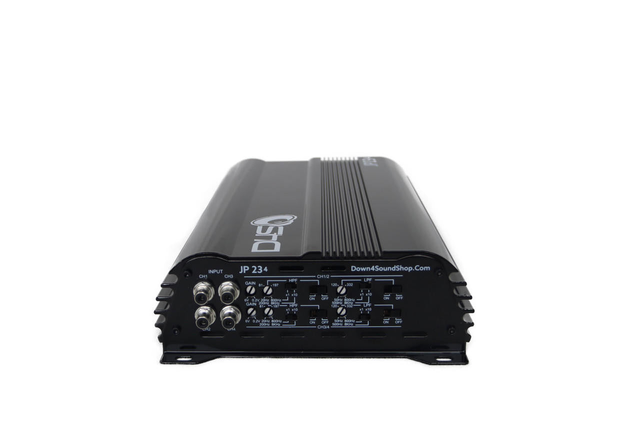 Down4Sound JP234 Black Gloss 2000W 4-channel amplifier view 3