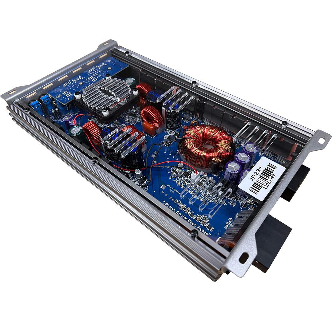 Down4Sound JP234 Gray 2000W 4-channel amplifier view 3