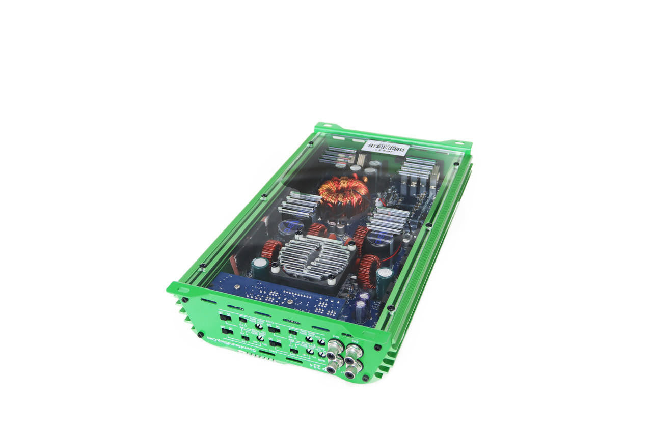 Down4Sound JP234 Green 2000W 4-channel amplifier view 2