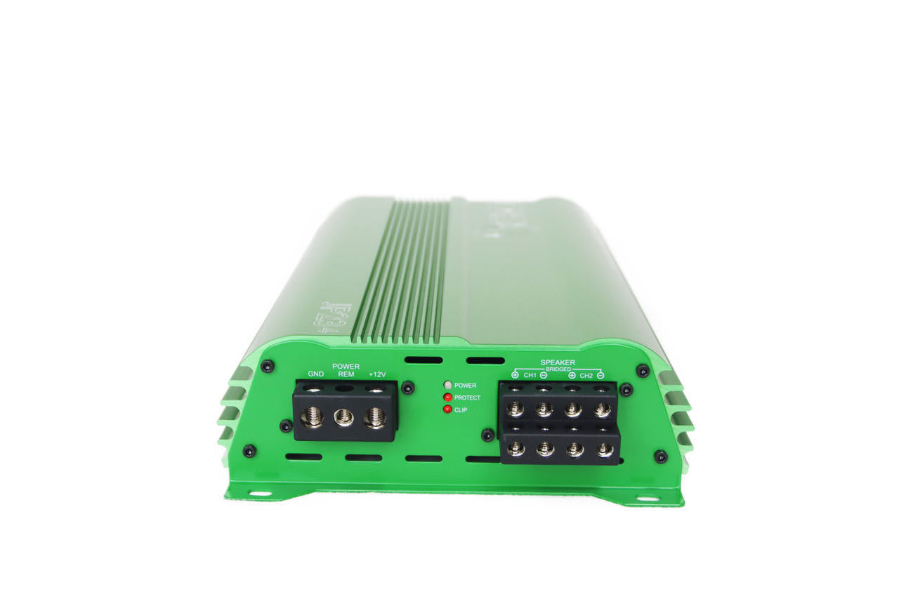 Down4Sound JP234 Green 2000W 4-channel amplifier view 3